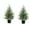 A, variant on mimilili Artificial Potted Pine Tree Set of 2 Realistic Faux Pine Trees for Indoor Outdoor Home Office Decoration All Use