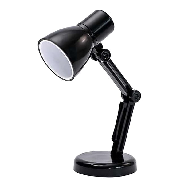 Mini luz LED para libros, luz de lectura flexible, brillo de luz cálida, funciona con batería Negro Zulema Luces de lectura para libros