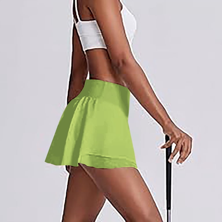 RYRJJ Women Tennis Skirts with Pockets High Waisted Golf Skirts