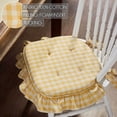 thumbnail image 4 of VHC Brands Golden Honey Ruffled Chair Pad 16.5x18, 4 of 4