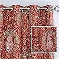 DriftAway Christopher Peacock Floral Thermal Insulated Blackout Curtains, 52” x 63” (2 Panels)