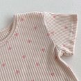 thumbnail image 6 of MEZZALL Girls Outfits Set Summer Casual Toddler Kids Clothes Heart Print T Shirt Striped Shorts Air Conditioning Outfits For Daily Wear For 1-8 Years Old Comfort Clothing, 6 of 8