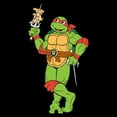 thumbnail image 2 of Men's Teenage Mutant Ninja Turtles Raphael Pizza Skewer  Graphic Tee Black 3X Large, 2 of 5
