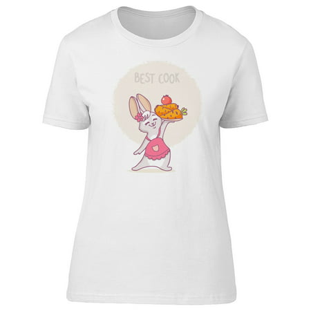 Bunny With Apron Best Cook Tee Women's -Image by