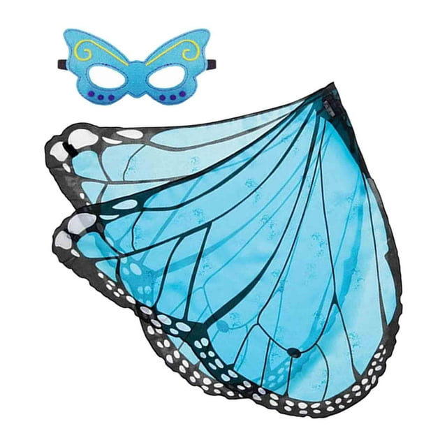 Disfraz de hadas Yuyangstore Ala de vestuario Azul negro