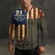 thumbnail image 5 of Ceisia Men's 9/11 Memorial Print Long Sleeve Henley Top Patriotic Casual Commemorative Shirt for All Seasons Multicolor M Gifts, 5 of 8