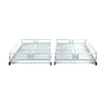 thumbnail image 1 of Origami Steel Sliding Pullout Drawer Organizer, Adjustable 13"-21" Width, 2 Pack, 1 of 9