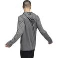 thumbnail image 3 of HI5116 Adidas Stadium Heat.Rdy Mens Longsleeve Hoodie Grey/White XL, 3 of 6