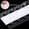 thumbnail image 4 of 300 Pcs Adhesive PVC Hanging Tabs Merchandise Package Box Hangers J-Hook Folding Tabs for Store Retail Display, 4 of 7