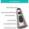 thumbnail image 4 of FrostHike Pull Down Faucet Head Replacement with 9 Adapters Compatible with Moen Delta Faucet Head, 3 Function Kitchen Sink Faucet Sprayer Head, Brushed Nickel Finish Kitchen Faucet Head, 4 of 5