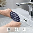 thumbnail image 5 of Kdxio Hand Towel Purple and Blue Squares for Bathroom Kitchen Fingertip Bath Towels 27.5 x 16 Inch Home Hotel Gym Laundry Room, 5 of 9