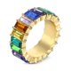 thumbnail image 1 of Anillo de cristal de circón 3A para mujer, sortija de lujo Multicolor, a la moda, para fiesta de graduación, regalo, joyería llamativa, salida de fábrica, nuevo, 1 of 4