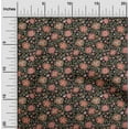 thumbnail image 2 of oneOone Cotton Jersey Black Fabric Asian Suzani Fabric For Sewing Printed Craft Fabric By The Yard 58 Inch Wide, 2 of 5