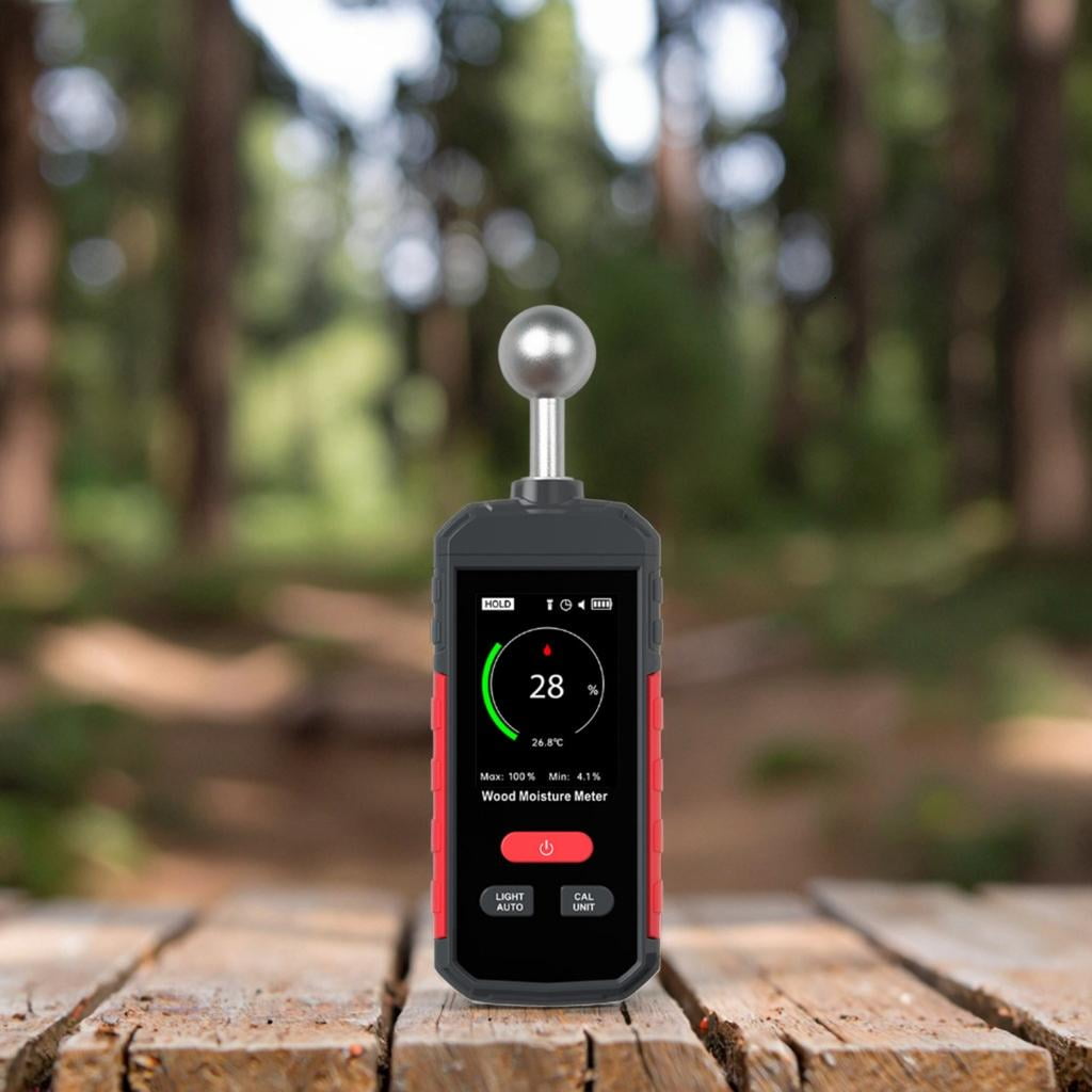 Lerpwige Digital Humidity Meter For Construction Sites Wooden Structures Adjustable Alarm