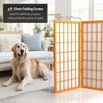 thumbnail image 6 of Red Lantern 3 ft. Short Window Pane Shoji Screen - Honey - 5 Panels, 6 of 7