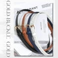 thumbnail image 6 of 4 Pack Skinny Women Leather Belt for Dresses Thin Waist Belt for Jeans Pants with Gold Buckle, 6 of 8