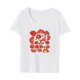 thumbnail image 3 of Camisetas para Mujer Tops con Cuello Redondo Tops de Manga Corta Linda Forma de Camisetas Novedad Transpirables Ropa de Calle para Viajes Depor Blanco, 3 of 10