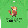 thumbnail image 4 of Inktastic Beware of My Cuteness Cute Red Panda Boys or Girls Baby Bodysuit, 4 of 5