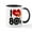 White/Black Inside, variant on CafePress - I Love The 80'S Mug - 11 oz Ceramic Mug - Novelty Coffee Tea Cup