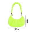 thumbnail image 2 of Hukapapa Nuevo bolso plisado de un solo hombro bolso mensajero de modaverde, 2 of 6