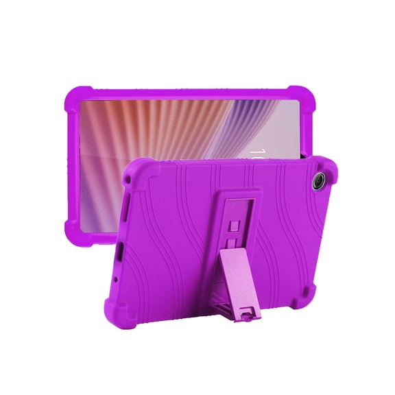 HYRACPO Silicone Case for Lenovo Tab One 8.7 inch, Soft Flexible Shockproof Protective Tablet Cover, Anti-Scratch & Lightweight Slim Design-Purple