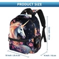thumbnail image 2 of Unicorn Cute Adjustable Shoulder Strap Backpack with Large Capacity, Printed Design, Lightweight, 2 of 6