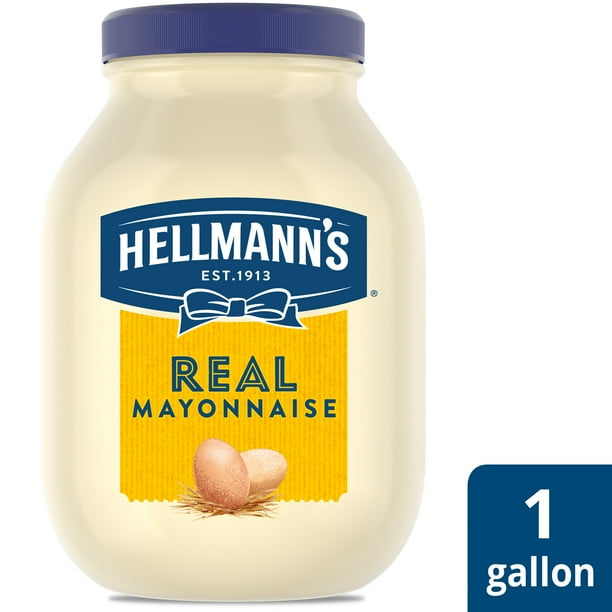 Hellmann's Mayonnaise Real Mayo Jar, Gluten Free Made with 100 Cage