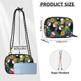 thumbnail image 4 of FORMRS Mini Crossbody Bag for Women Adjustable Rope Shoulder Casual Phone Purse, Colorful Toucans Pattern, 4 of 7