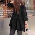 thumbnail image 6 of ZANZEA Women Puff Sleeve O-Neck Bohemian Dot Printed Tunic Tops Blouses, 6 of 7