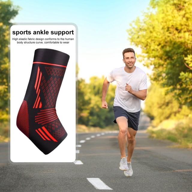 LJNYFDC Sweat Elimination Ankle Brace Ankle Support Sleeve Elastic Breathable Compression Strap for Arthritis Achilles Tendonitis