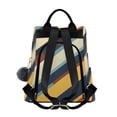 thumbnail image 2 of FORMRS Women's Travel Backpack Purse Anti-Theft Hidden Pockets Casual Shoulder Bag, Retro Colorful Stripes, 2 of 7