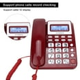 thumbnail image 1 of Teléfono De Escritorio Con Cable Con Altavoz, Pantalla De Identificación De Llamadas, Calculadora, Botones Grandes, Verificaciones De Registros De Llamadas Telefónicas, Modo De, 1 of 7