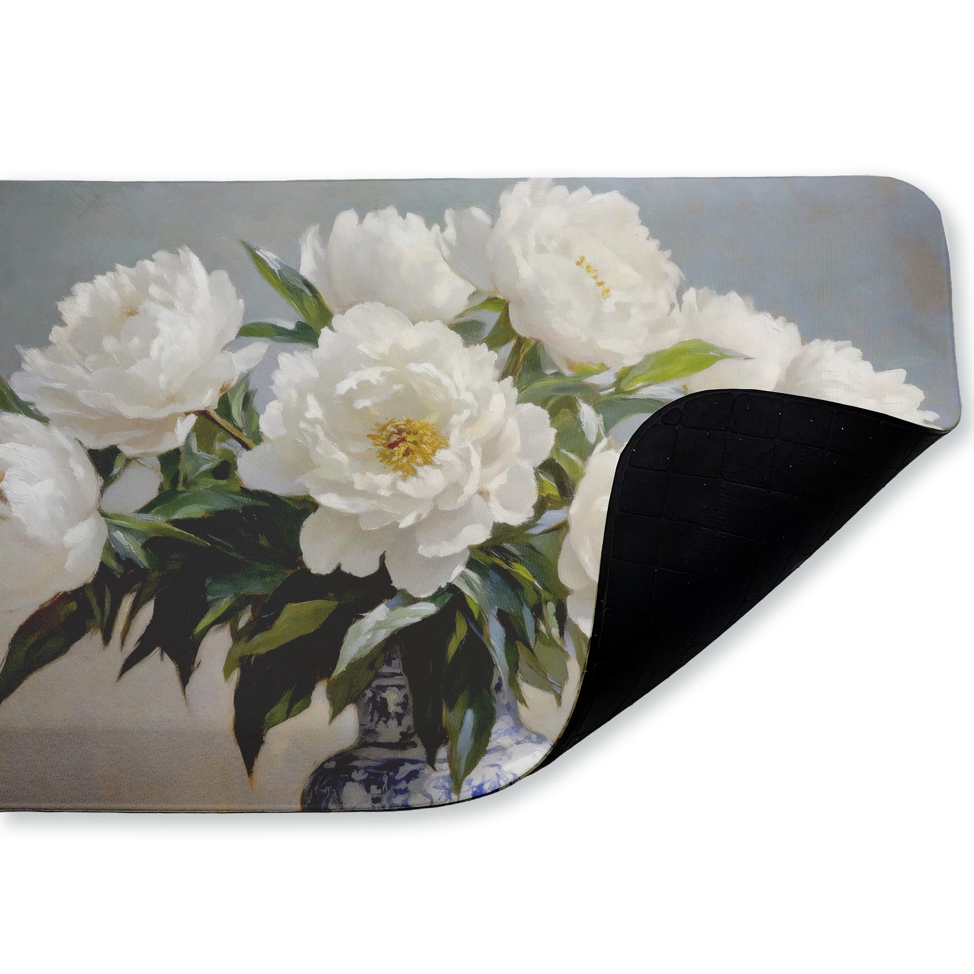 Stupell Industries Peonies In Full Bloom Printed Anti-Fatigue Floor Mat, design by Petals Prints Design