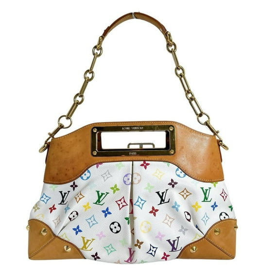 Pre-Owned Louis Vuitton Judy MM Monogram Multicolore Handbag Tote Bag M40255 Brown (Fair)