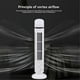 thumbnail image 5 of LED Tower Fan 2 Gear Speed Stand Up Tower Fan Black, 5 of 5