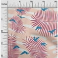 thumbnail image 2 of oneOone Viscose Chiffon Light Pink Fabric Tropical Plam Tree With Birds Diy Clothing Quilting Fabric Print Fabric By Yard 42 Inch Wide, 2 of 4