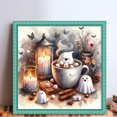 thumbnail image 2 of Hilo Algodón Ecológico Bordado Punto Cruz Fantasma Halloween Con 11CT 40x40cm, 2 of 9