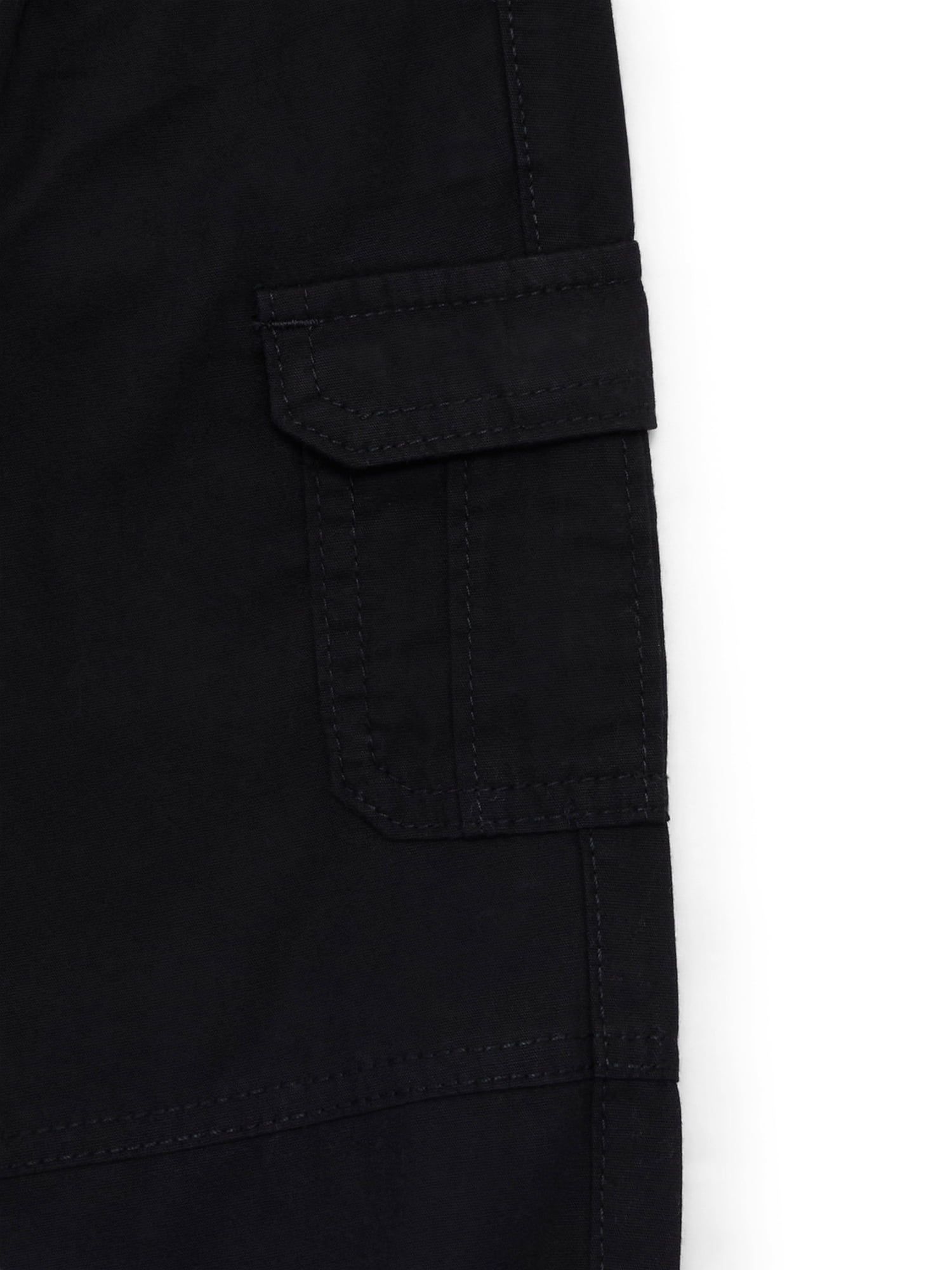 Wonder Nation Baby and Toddler Boys Cotton Cargo Jogger Pants, Sizes 12M-5T