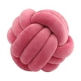 thumbnail image 3 of Almohadas anudadas,Almohadas anudadas Almohada de felpa Decoración del hogar de oficina,Lindo nudo almohada bola cojín sala de estar,Cojín decorativo regalo de cumpleaños Rojo rosa claro, 3 of 9