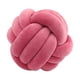 thumbnail image 3 of Almohadas anudadas,Almohadas anudadas Almohada de felpa Decoración del hogar de oficina,Lindo nudo almohada bola cojín sala de estar,Cojín decorativo regalo de cumpleaños Rojo rosa claro, 3 of 9