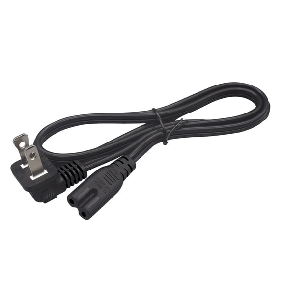Strhowill 0.96M/3.14FT Nema 1-15p To C7 Power Cable, American Standard 2 Prong Beng Down Plug to C7 Figure 8 Shotgun polarity Power Cord,For Printer,Projector,Smart TV