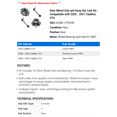 thumbnail image 2 of Rear Wheel Hub and Sway Bar Link Kit - Compatible with 2020 - 2021 Cadillac XT6, 2 of 2