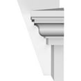 thumbnail image 4 of Ekena Millwork 164" Bottom Width x 170 1/4" Top Width x 9"H x 1"P Traditional Crosshead w/ Flat Keystone, 4 of 24