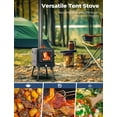 thumbnail image 3 of Deerfamy Portable Tent Stove with Chimney - Outdoor Heating & Cooking, 3 of 8