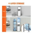 thumbnail image 3 of KFFKFF Quad-Level Beverage Container Stand, Holder for 5-Gallon Water Bottles, Single-Row Rack Accommodating 4 Bottles, Sturdy Water Container Organizer for Kitchen, Office, Living Room, Black, 3 of 9