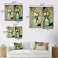 thumbnail image 4 of Designart "Blossoming Wildflowers in Retro Palette I" Floral Wall Art Set Of 2 - Traditional Beige Gallery Wall Set For Home Decor, 4 of 6