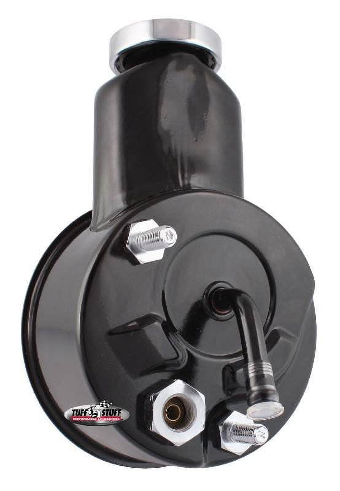 Tuff-Stuff TFS6196B Black Saginaw Style Power Steering Pump for V8 Chevy Corvette 1966-1974