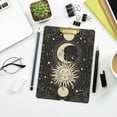 thumbnail image 7 of FMSHPON Black Space Sun CrescentStars Clipboard Hardboard Wood Nursing Clip Board and Pull for Standard A4 Letter 13x9 inches, 7 of 7