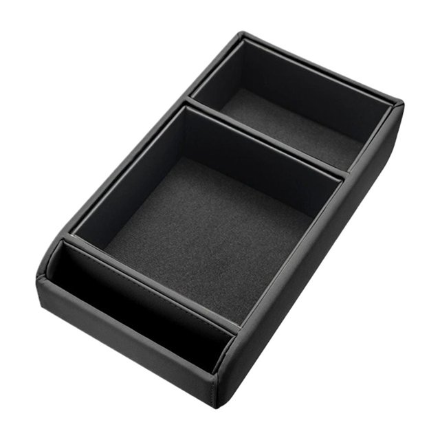 Center Console Organizer Armrest Storage Box with Cup Holder and Phone M5Z