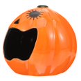 thumbnail image 5 of ZZ Ceramic Hamster House Pumpkin Shaped Hamster Nest Ceramic Small Pet Hideout Chinchilla, 5 of 7